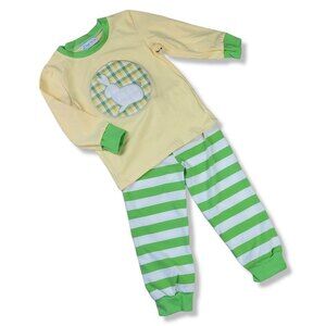 Applique Easter Bunny Pajamas, Puppy Dog Tails Boutique, 3T, Excellent Condition